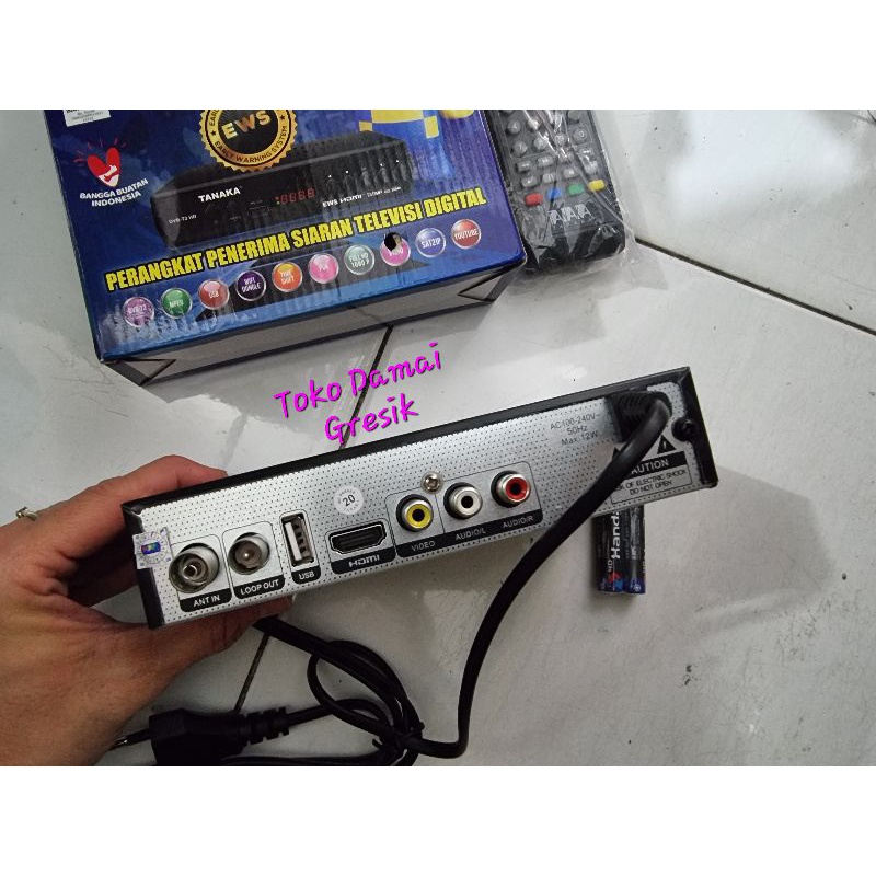 Tanaka STB Set Top Box Biru Body BESI DVB T-2 Tv digital reciever Youtube DVB T2