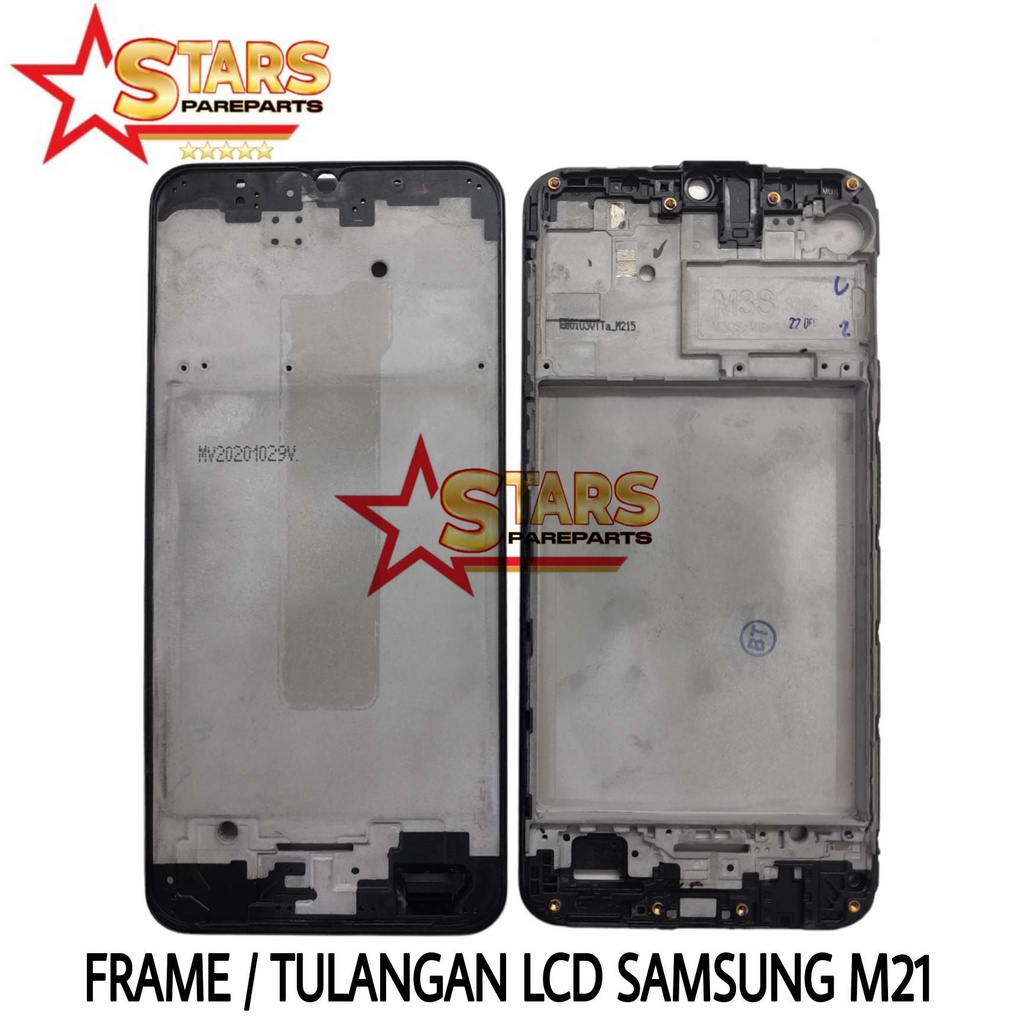 FRAME LCD / TULANGAN LCD / TATAKAN TENGAH LCD / BEZZEL MIDDEL SAMSUNG GALAXY M21 / M215 / M215F ORI 