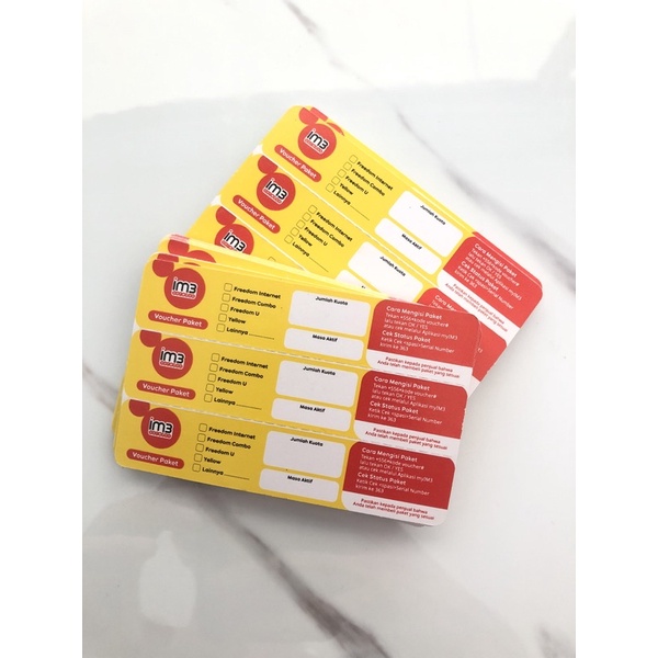 Voucher kosong im3 kalimantan