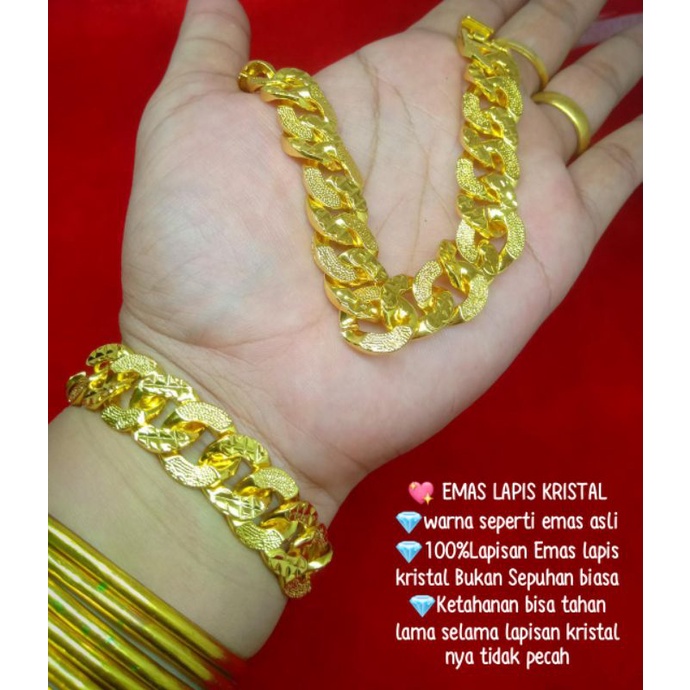 gelang asli lapis kristal