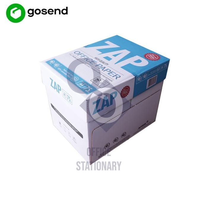 

DISKON kertas hvs a4 75gr ZAP per dus / khusus gosend grab