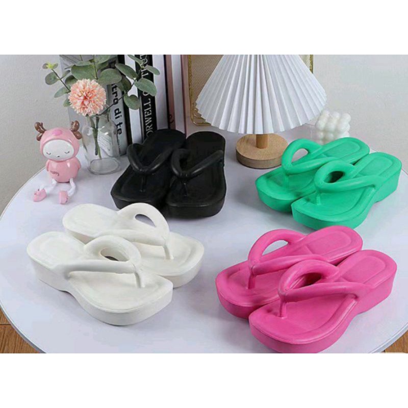 SANDAL WEDGES JELLY WANITA VIRAL