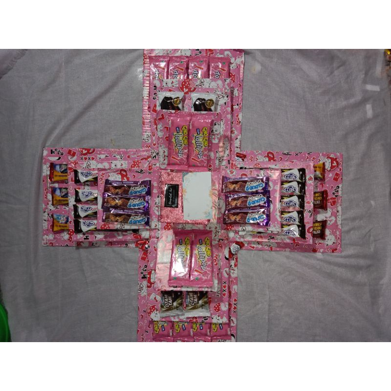 Box Snack Gift (3 layer, 1kotak isi uang) | Kotak Surprise Snack