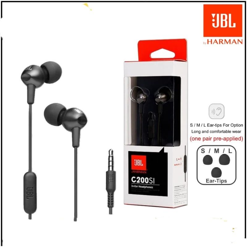 HEADSET J C200SI HANDSFREE J C200SI EARPHONE J C200SI MEGA BASS