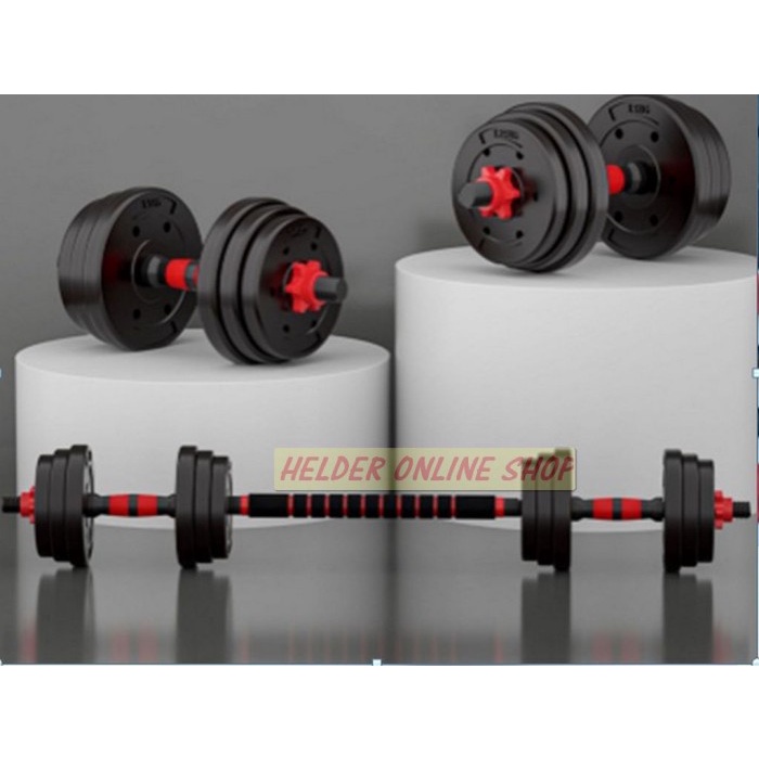 DUMBEL / BARBEL SET 20KG 30KG 40 KG KHUSUS GOJEK INSTAN / DUMBEL / BARBEL SET 20KG BEBAS ONGKIR