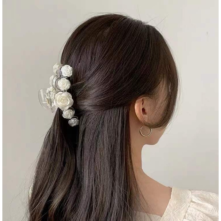 JEDAI BUNGA JEPITAN FLOWER PANJANG SMALL MINI JEPIT RAMBUT BESAR KLIP AKSESORIS RAMBUT ELEGAN KOREA WANITA FLORAL BESAR TEBAL KOREAN WOMEN FEMALE ELEGANT JAW THICK HAIR ACCESSORIES CLUTCHER CLAW CLIP CLIPS LARGE BIG LONG JUMBO HAIRCLIP FAIRY ELEGANT