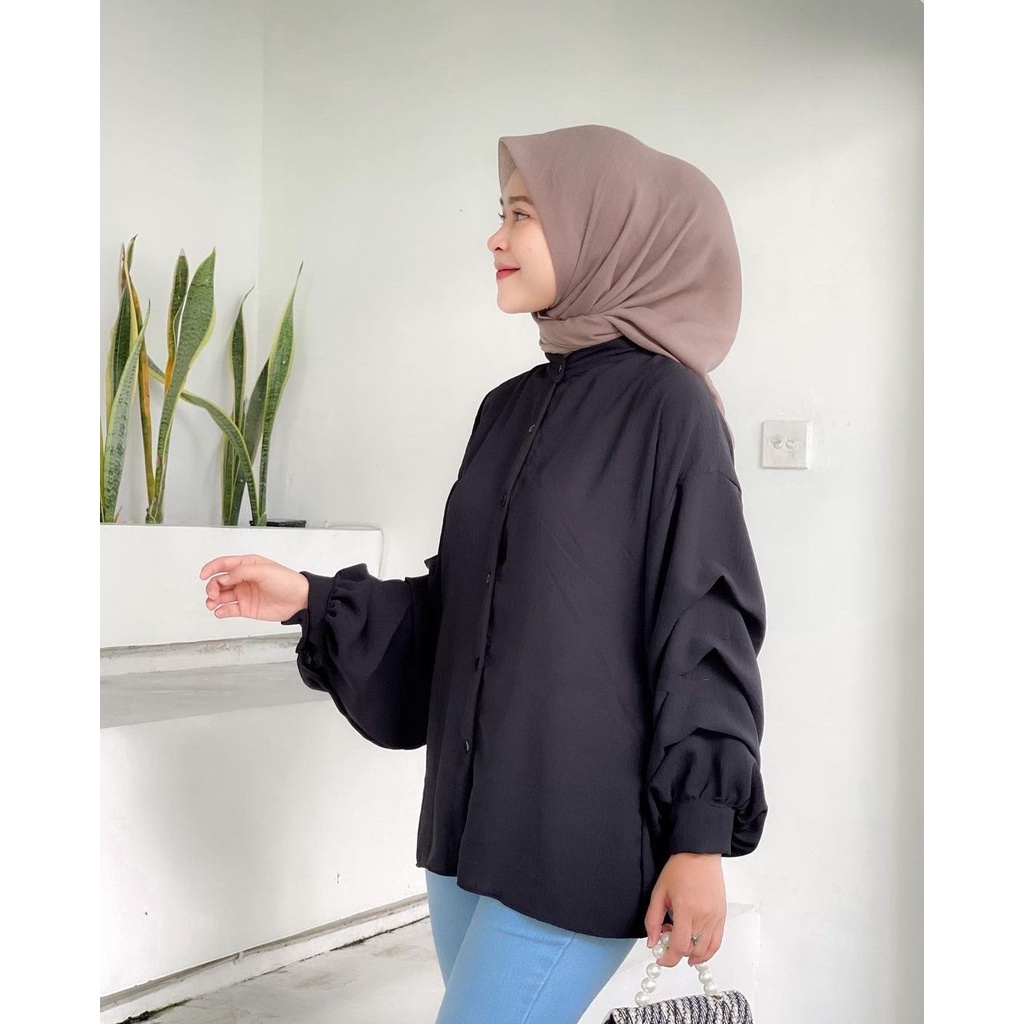 ALTA BLOUSE KEMEJA PREMIUM WANITA MUSLIMAH AIRFLOW CRINCKLE DEODORA PREMIUM RAYON