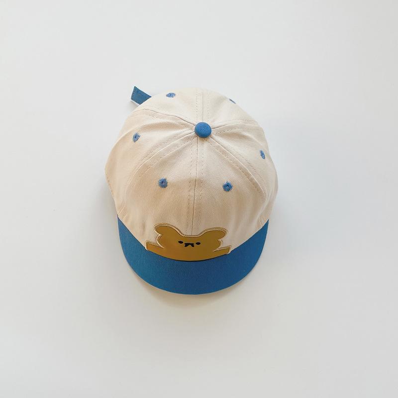 COD- Topi Baseball anak laki laki usia 1-4 tahun impor korea / topi premium impor korea Motif HUG BEAR