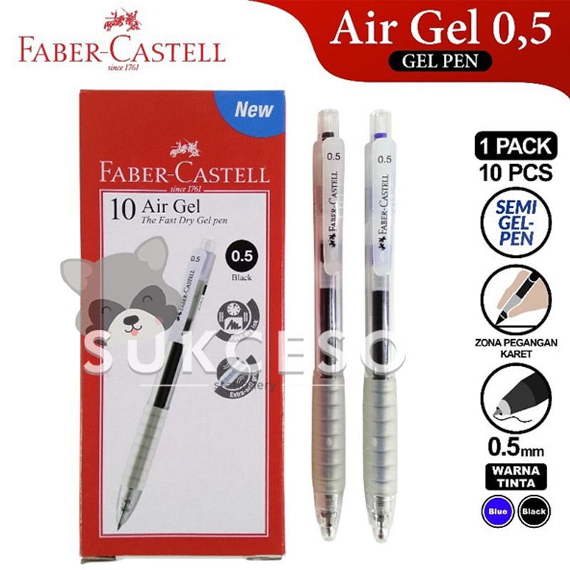 

Faber Castell Pulpen Gel Pen Air Gel 0.5mm / Ballpoint Berkualitas