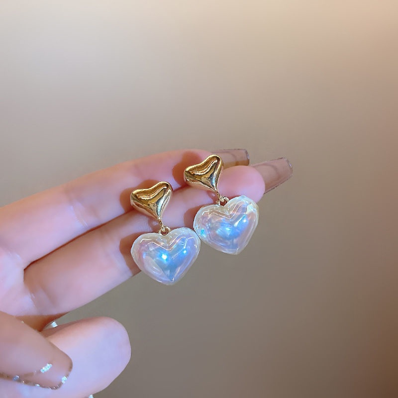 Anting Tusuk Gantung Temperament Desain Hatimutiara Gaya Jepangkoreaputrimermaid Untuk Wanita