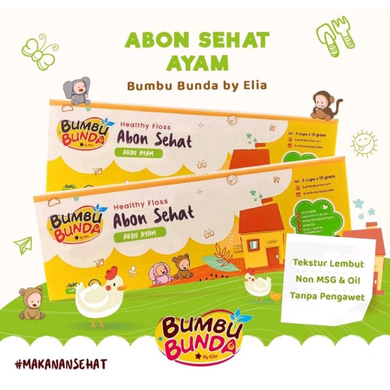 Abon sehat bumbu bunda elia sapi ayam salmon Lele tuna mpasi