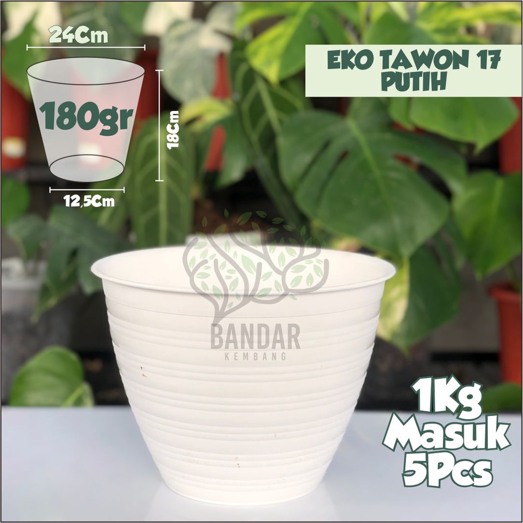 Pot Tawon EKO Ukuran 25 Warna Putih Pot Motif Tawon - Pot Honey Putih - Pot Tawon Putih - Pot Madu T
