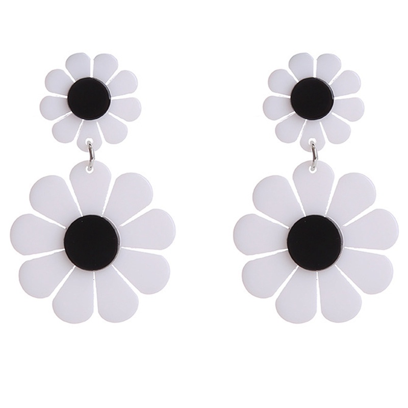 Fancyqube Anting Bentuk Bunga Daisy Besar Untuk Wanita