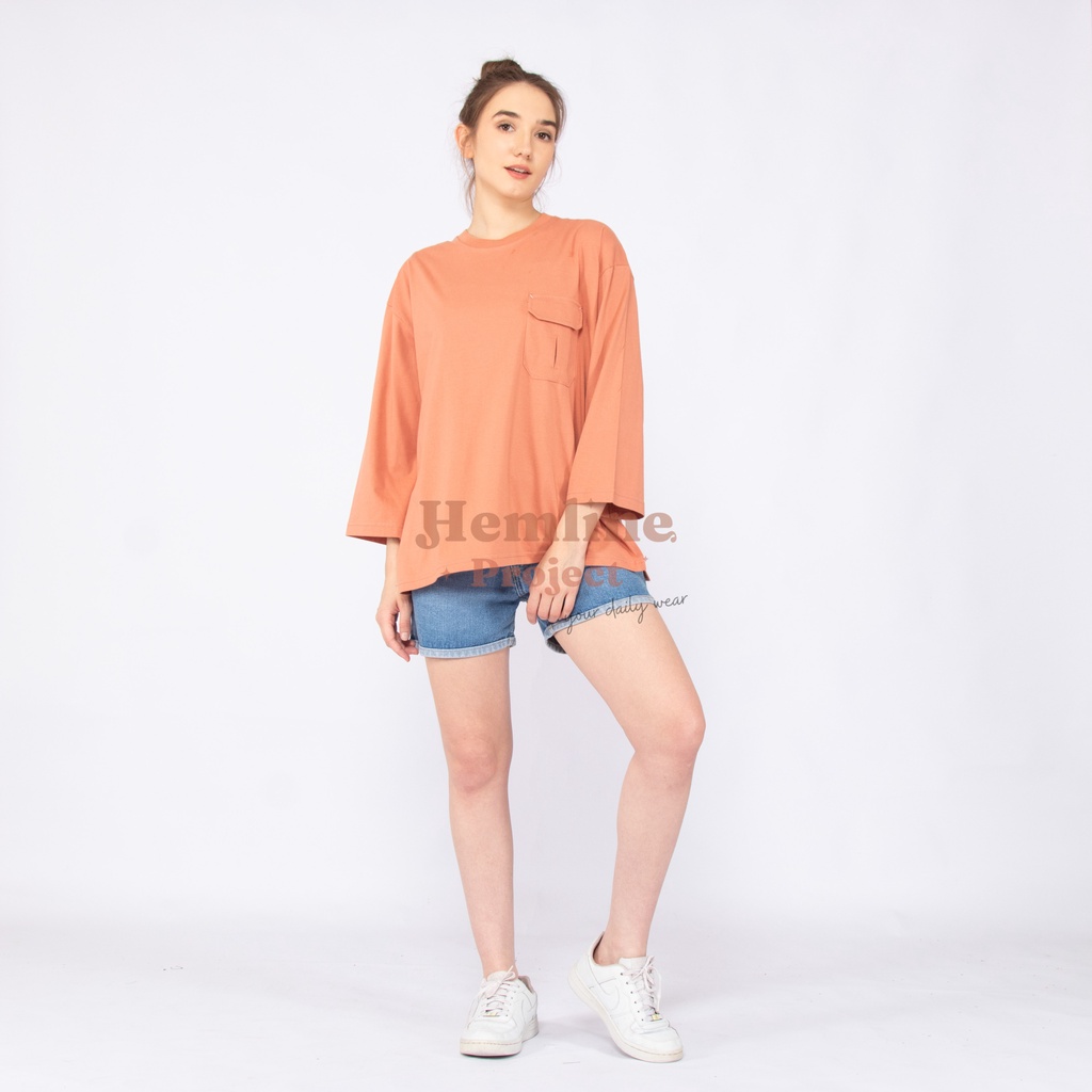 Haura Oversized Plain Top Teracota