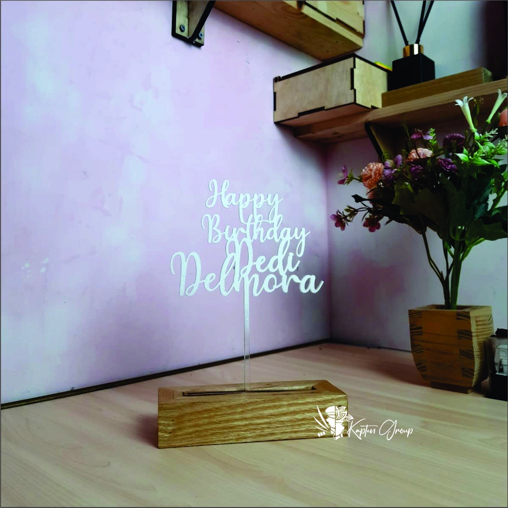 Cake Topper Ucapan Ulang Tahun Ucapan Selamat Tulisan Kue Ulang tahun