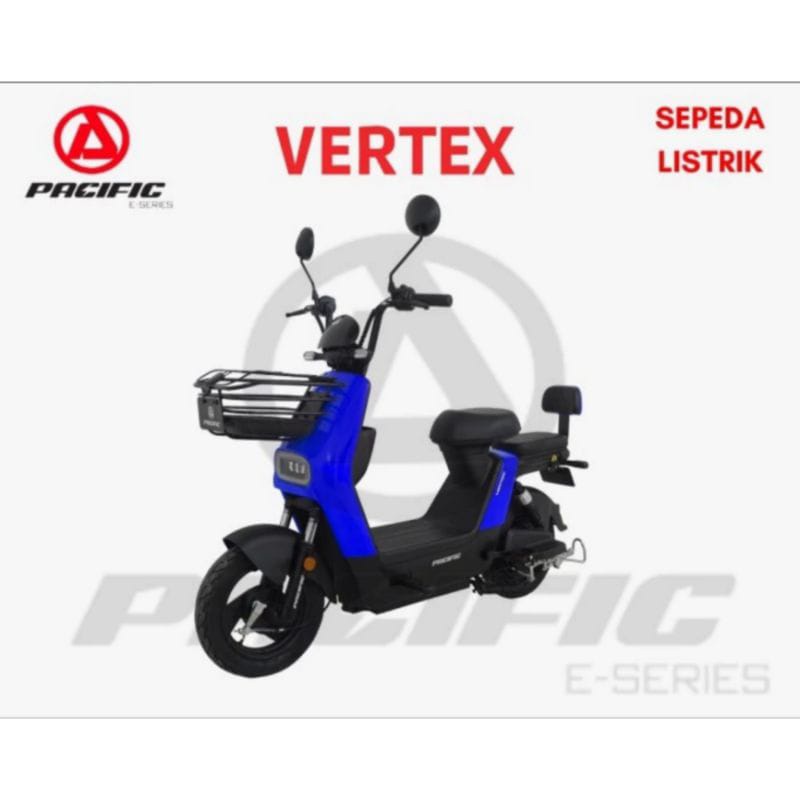 SEPEDA LISTRIK E-BIKE PACIFIC VERTEX GARANSI RESMI + SEPEDA LISTRIK DEWASA , sepeda listrik murah