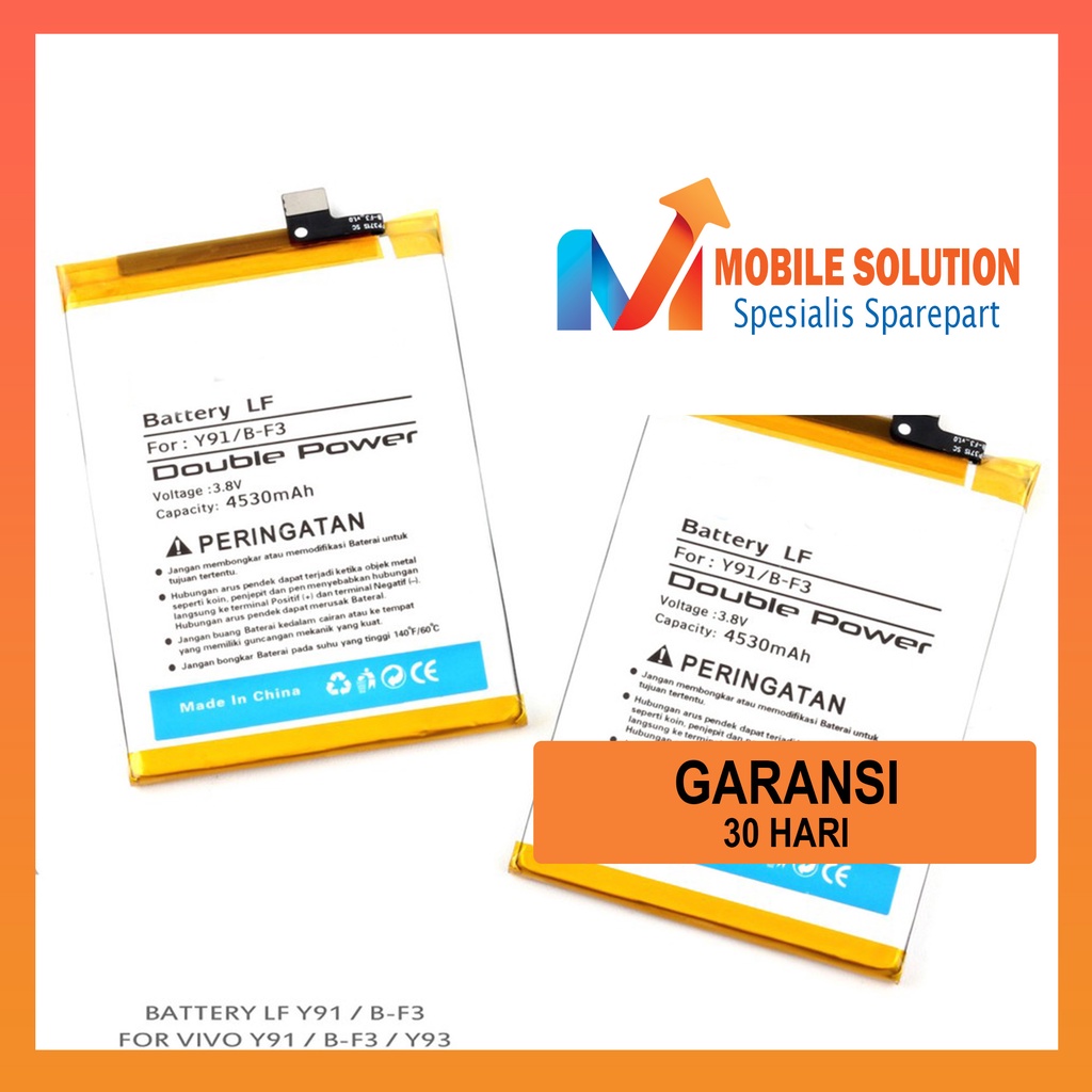 Grosir Baterai Vivo Y91 / Baterai Vivo Y93 / Baterai Vivo Y95 / Baterai Vivo B-F3 Universal Garansi 1 Bulan + Packing