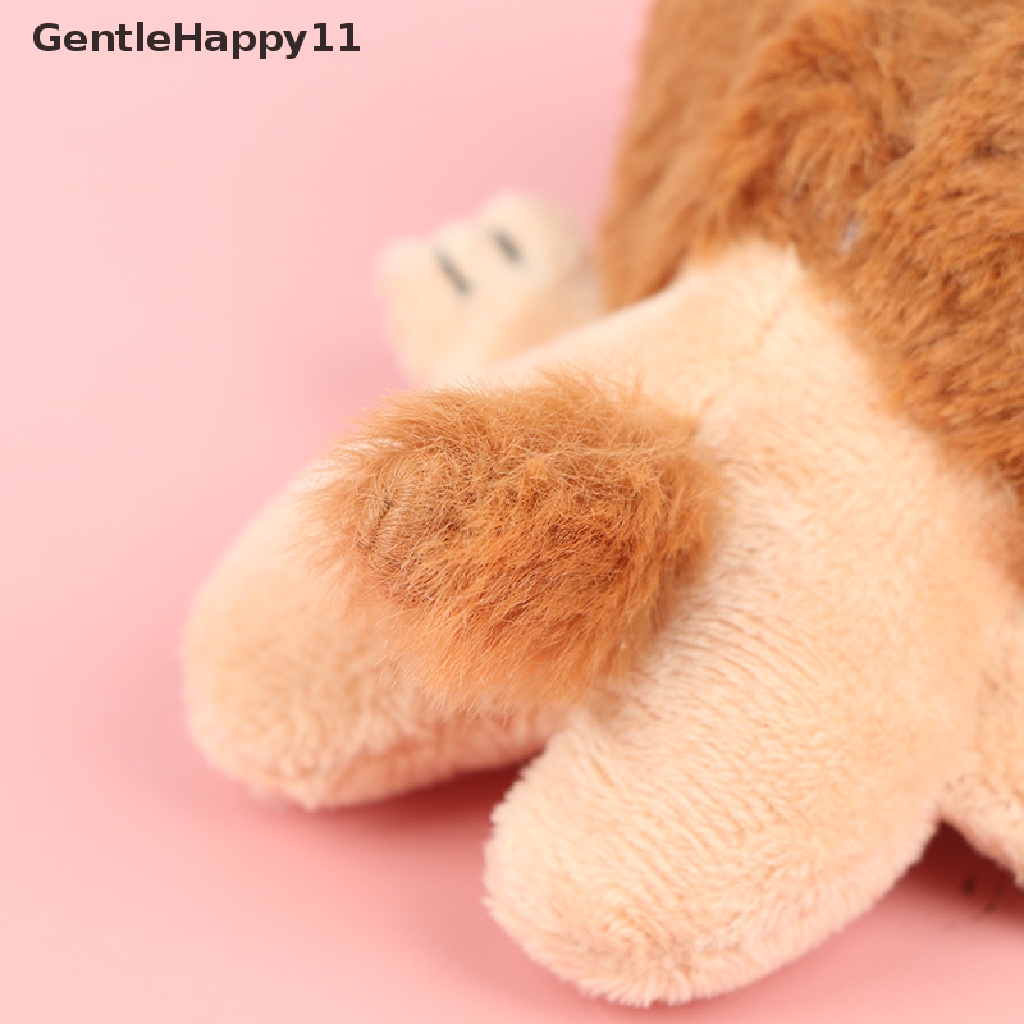 Gentlehappy 1pc Gantungan Kunci Boneka Singa Kecil