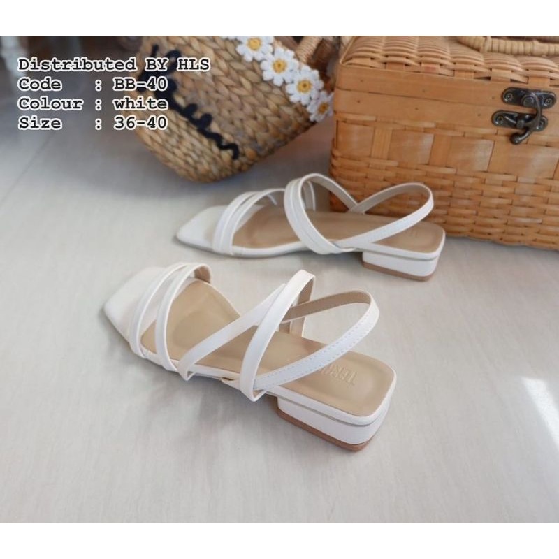 ABBUSHOES An 01 sendal hak tahu tali silang ardilla 3cm