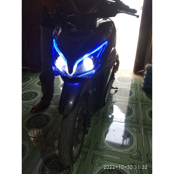 custom lampu vario 125 kzr