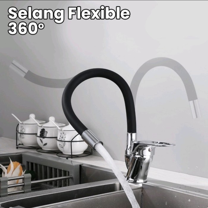 Sambungan SELANG 47 CM Air Flexible Ekstensi Universal 1/2 inch 360°