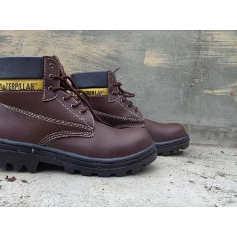 safety shoes Sepatu Safety Caterpillar Bromo Bahan Licin