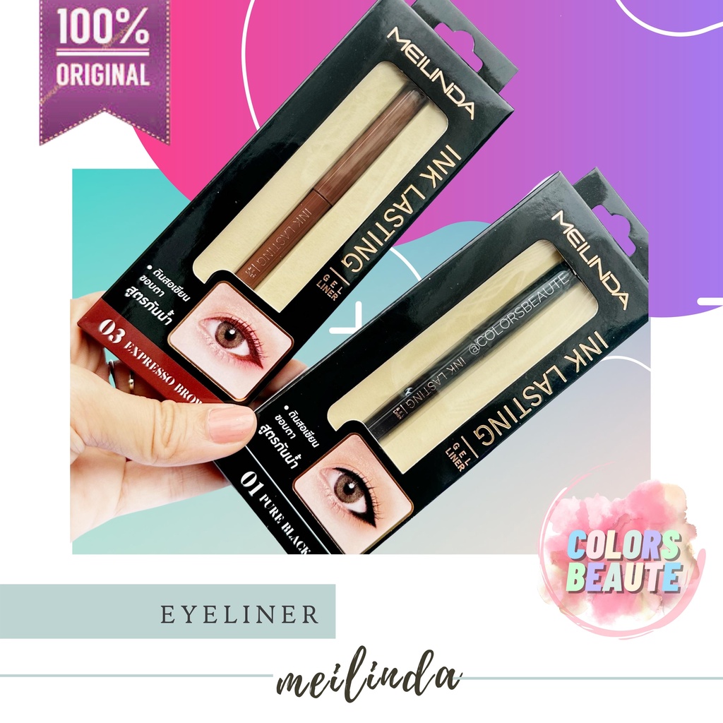 Meilinda Ink Lasting Gel Liner / eyeliner warna