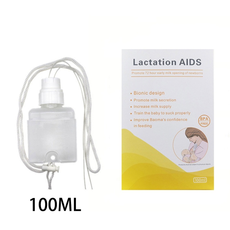 Mary Silikon Sedotan Panjang Alat Bantu Suplemen Menyusui Bayi Newborn Suction Practice Alat Bantu Laktasi Grade