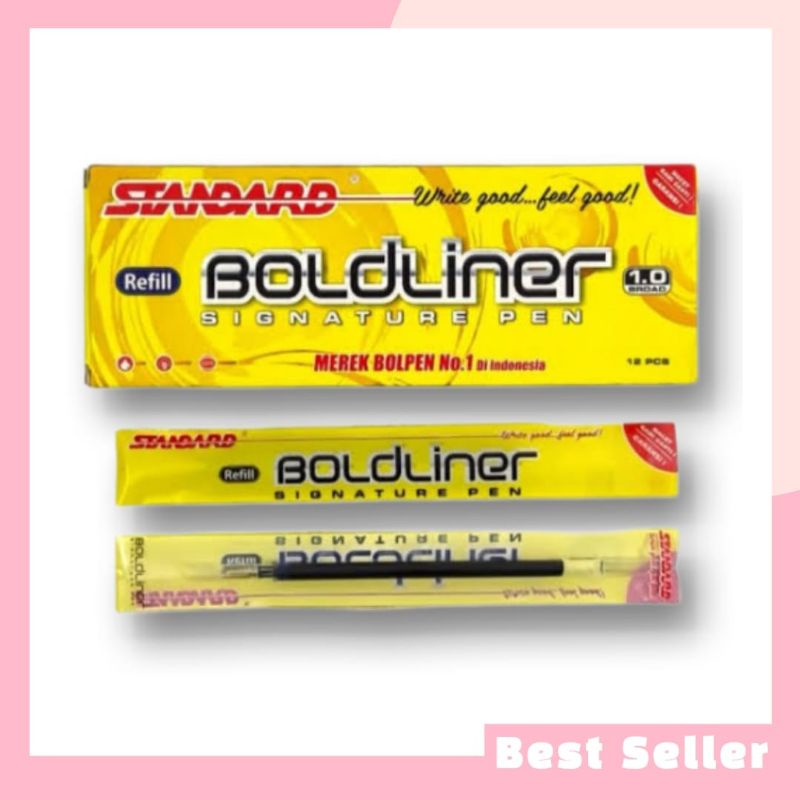 

Refill Isi Pulpen Standard Boldliner 1.0mm 1 Lusin Isi 12 Pcs