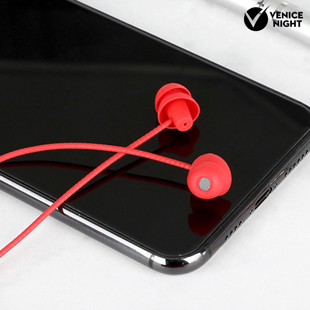 (VNEP) (Berkabel) Headphone In-ear Pengisolasi Kebisingan Silikon Ultra-ringan Earbud Tidur dengan Mikrofon