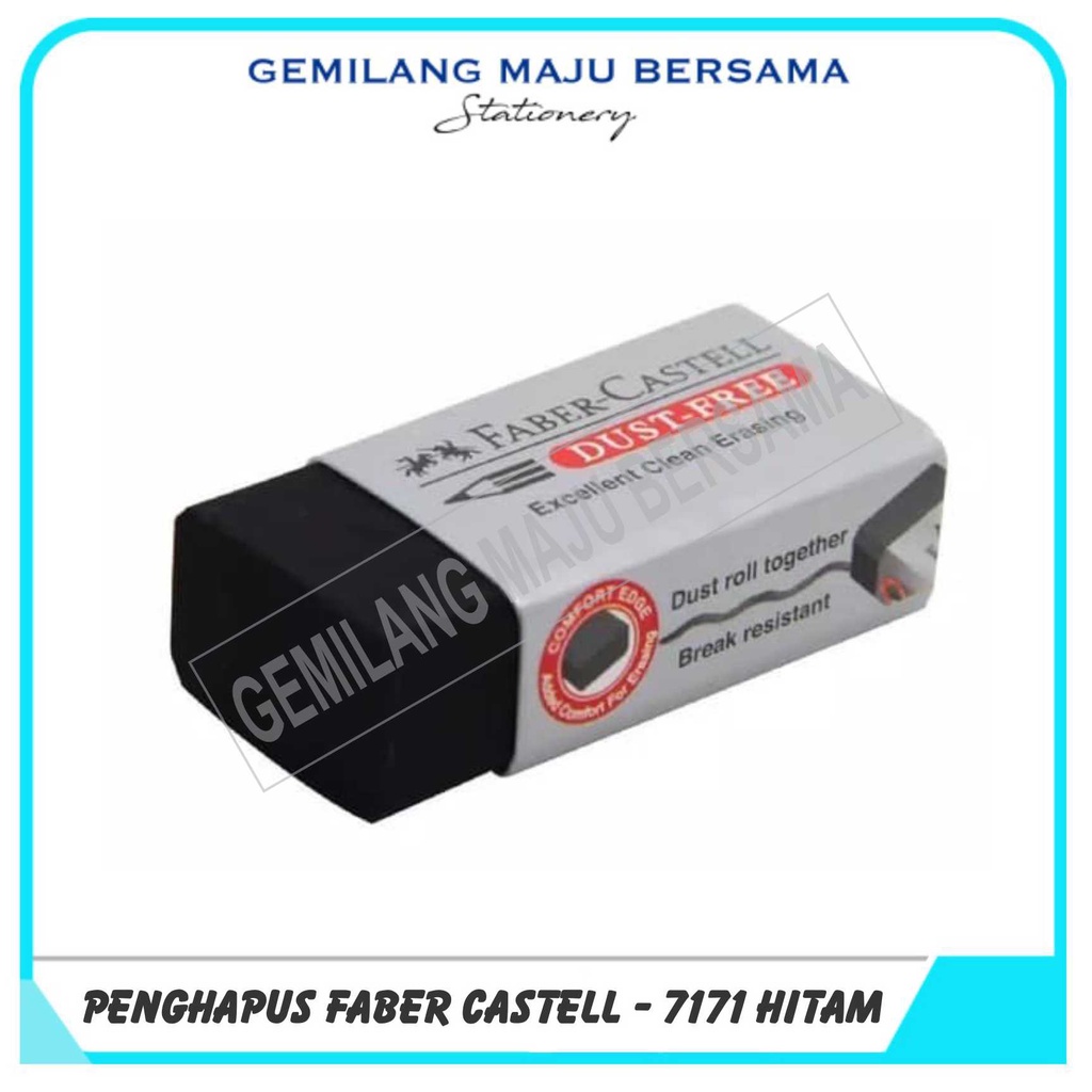 

Penghapus / Eraser Faber Castell B40 - 7171 Medium Black (Tanggung Htm)