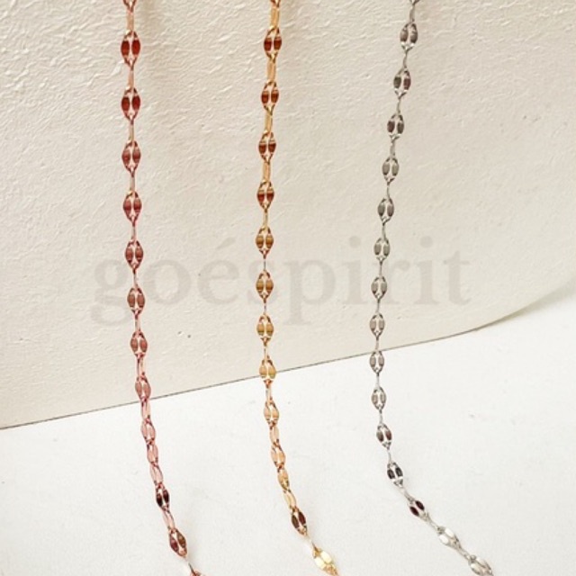 [ANTI KARAT] HUGEN necklace / kalung titanium • kalung pecah kopi • kalung rantai • kalung rantai po