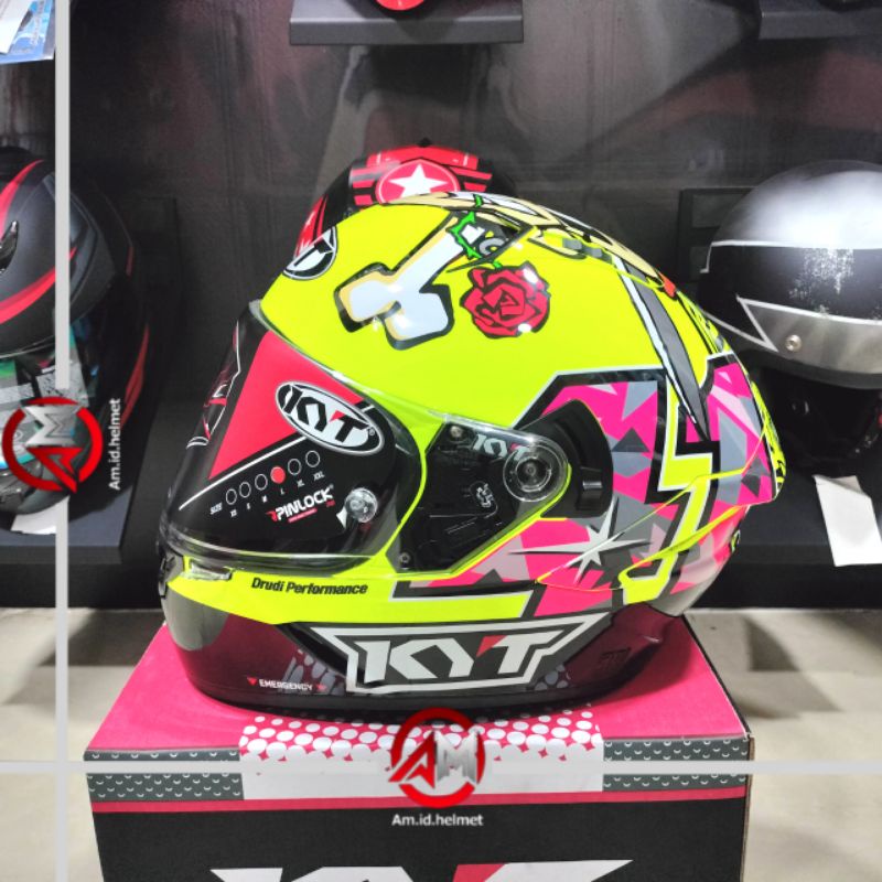 HELM KYT NFR ESPARGARO MISANO 2018 DOUBLE VISOR KYT HELM NFR MOTIF