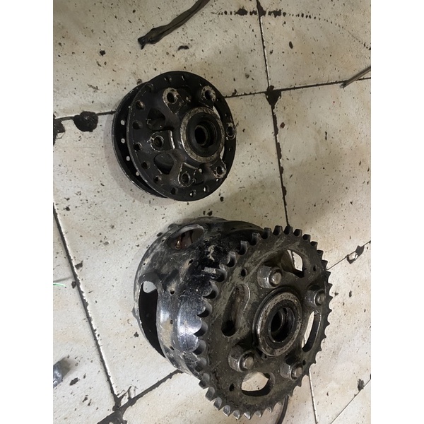 tromol depan belakng tiger revo ori bubutan