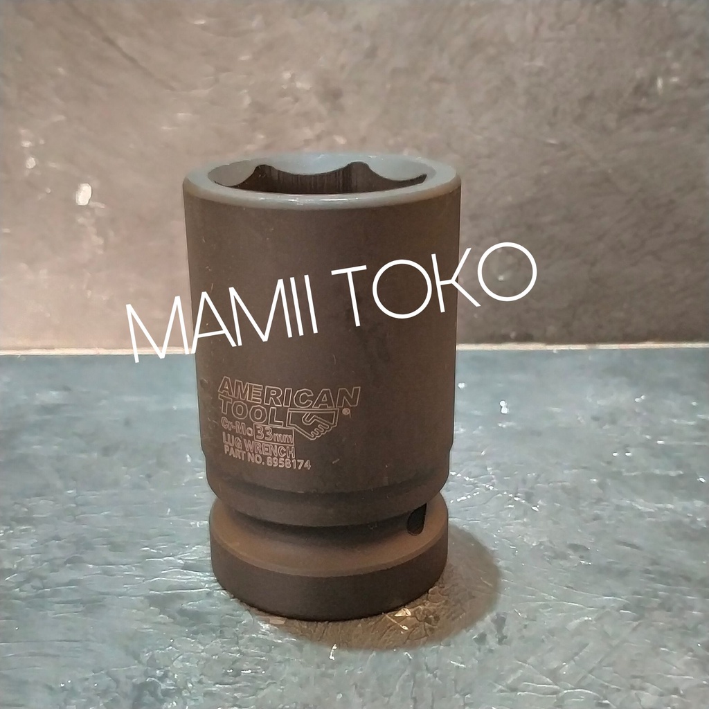 Mata sok impact 33 mm Kunci sock roda truk 1 inch 33mm Kunci shock 33