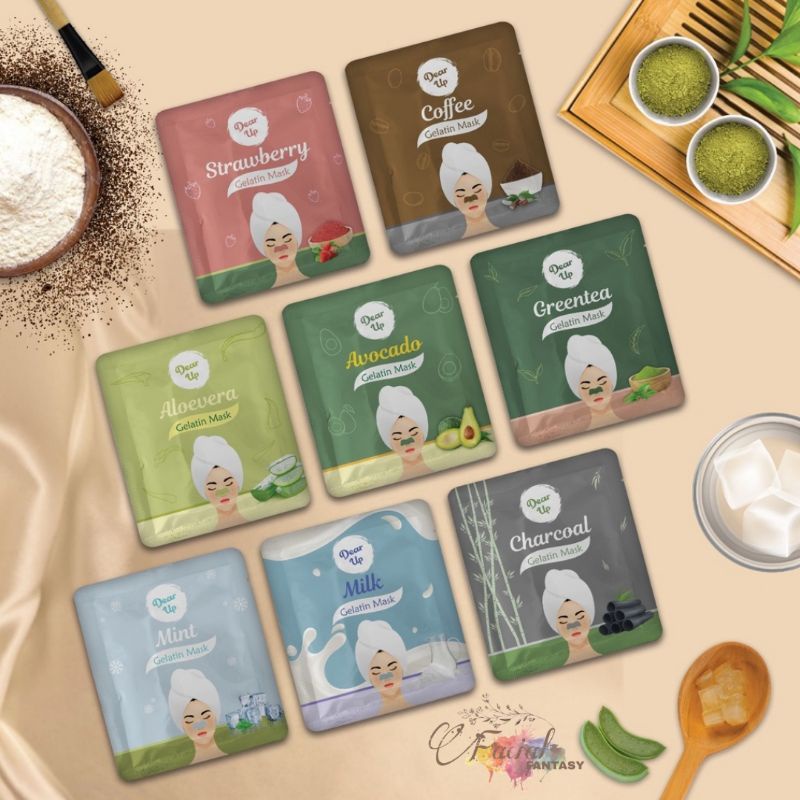 [BPOM] DEAR UP Masker komedo Gelatin Organik