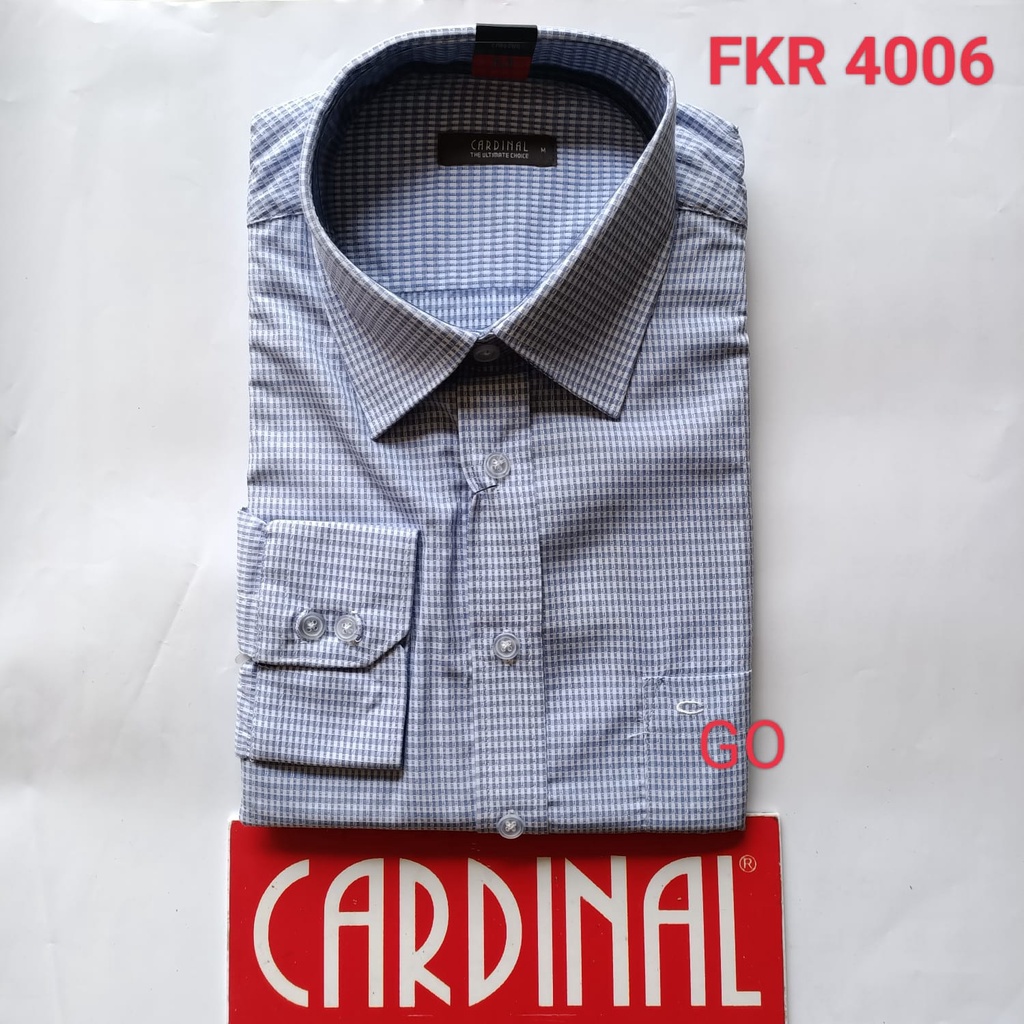 gof S R CARDINAL KEMEJA FORMAL BINTIK PANJANG Pria Pakaian Atasan Lengan Panjang Distro Original 5