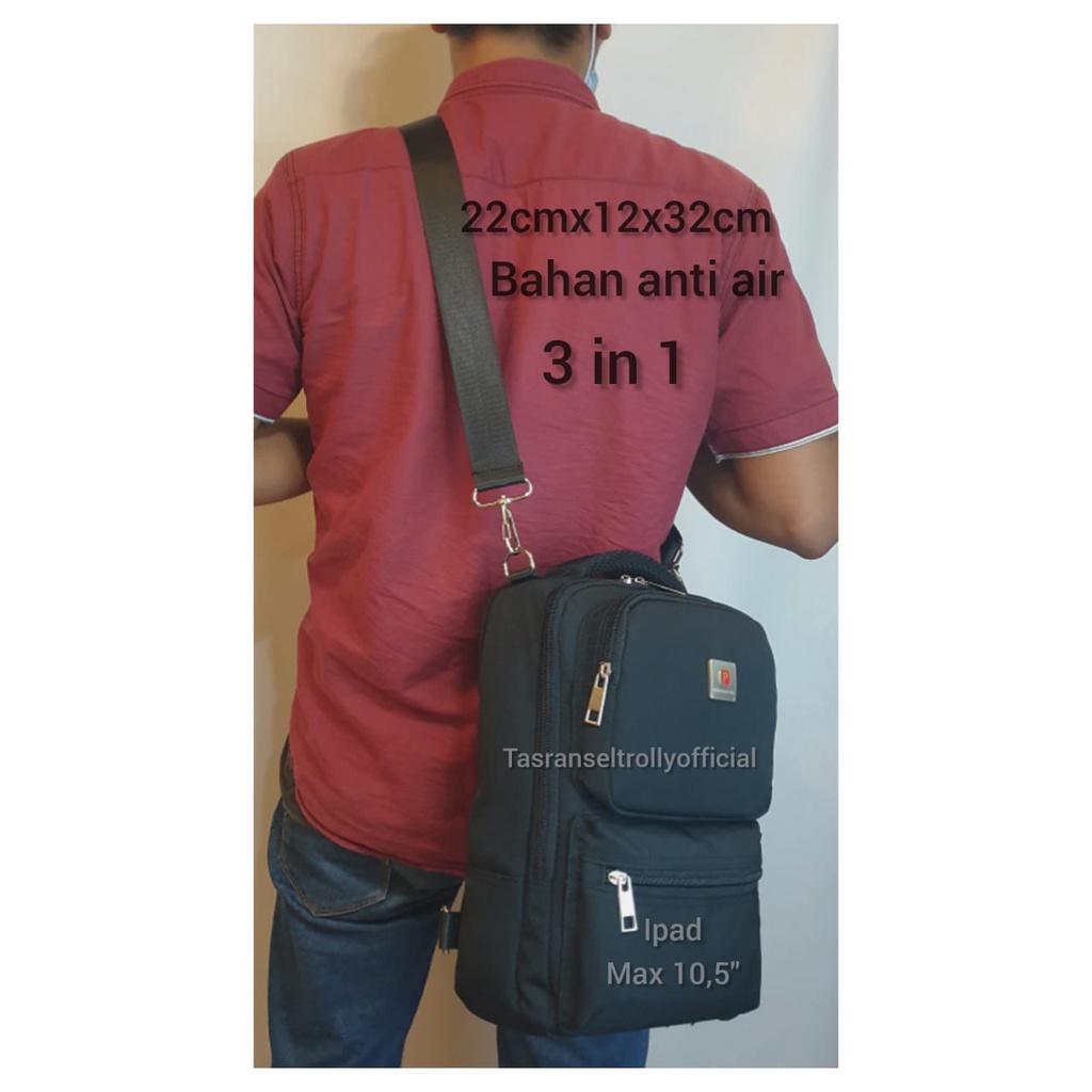 Tas Selempang Travel Polo Interclub Tablet-Ipad max 10,5 inch 100% original