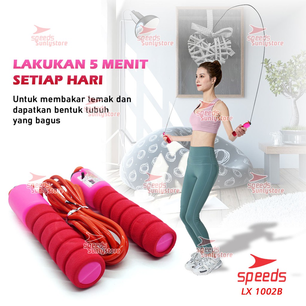 Skipping Rope / Lompat Tali Colorful Ada Counter/Penghitung