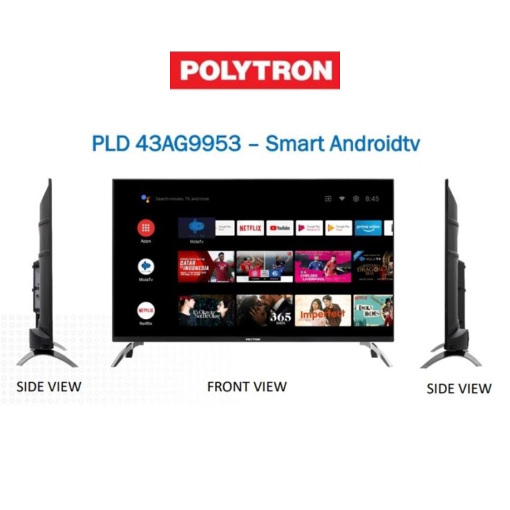 POLYTRON Android Digital TV 43 inch PLD 43AG9953 Smart TV 43AG-9953