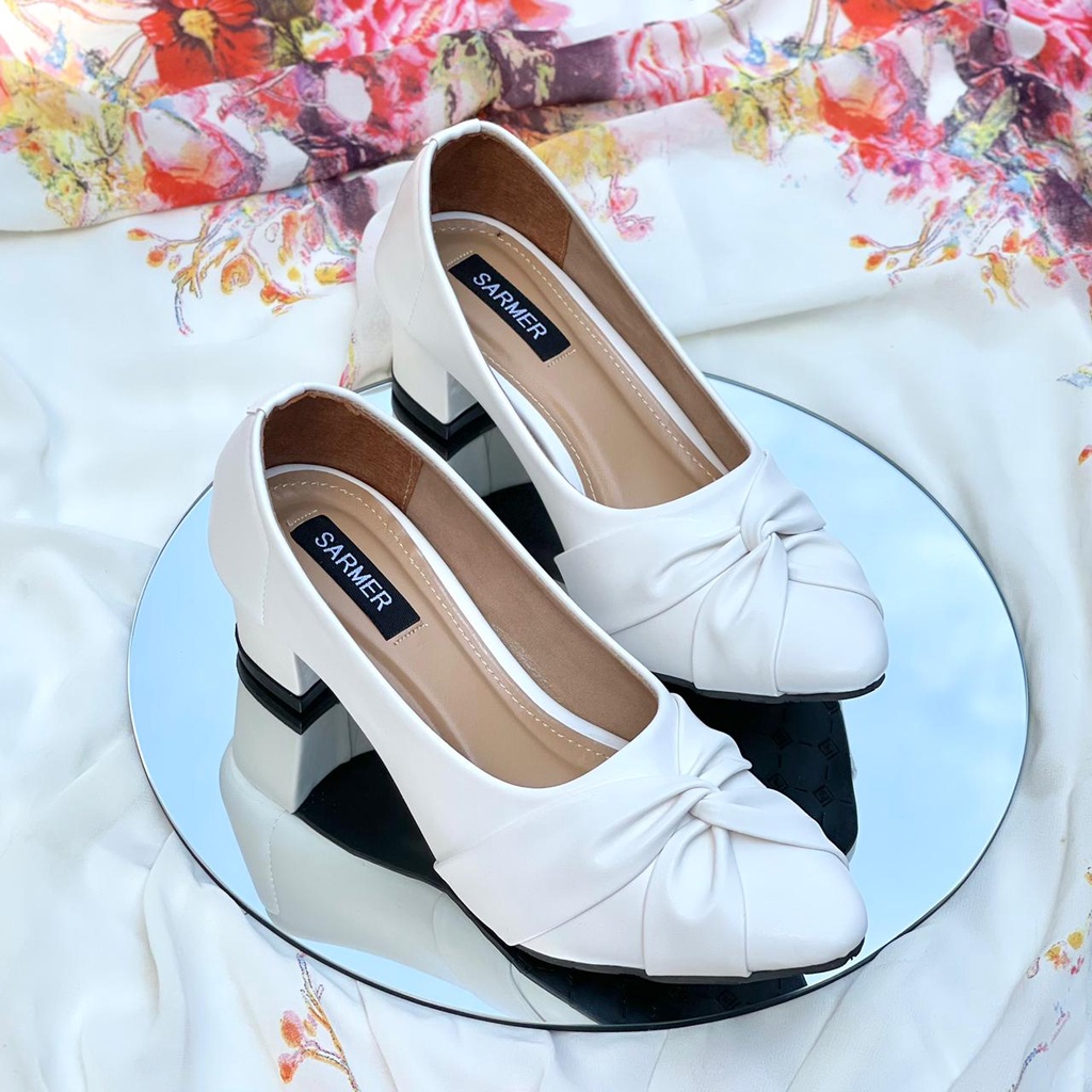 SARMER - REVA HEELS WHITE