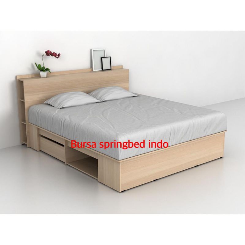 divan / tempat tidur / ranjang dengan laci morgan bd 120 160 180