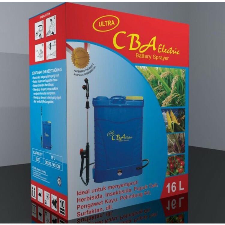 CBA Sprayer Elektrik original disinfektan semprotan disinfektan 16liter