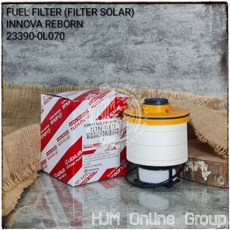 FUEL FILTER UPP - FILTER SOLAR ATAS INNOVA REBORN / VENTURER / FORTUNER VRZ / HILUX REVO