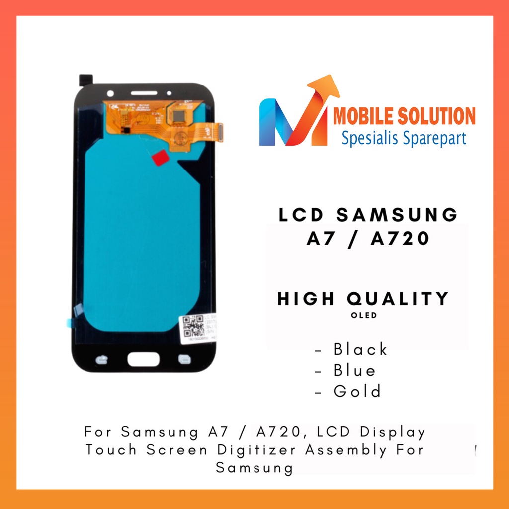Grosir LCD Samsung A7 A720 2017 Fullset Touchscreen Garansi 1 Bulan + Packing /Bubble