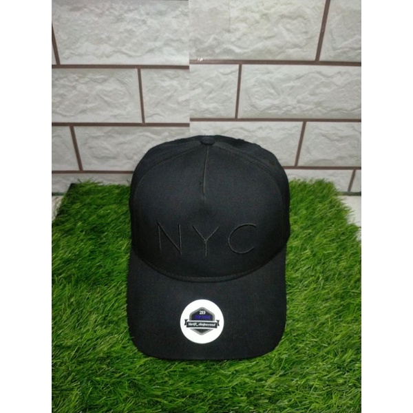 Topi New era NYC full black second original