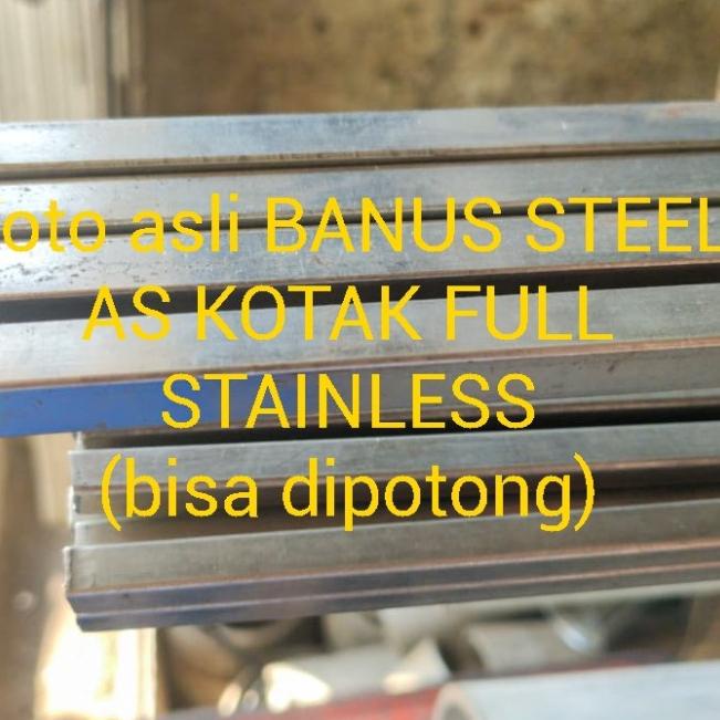 AS kotak stainless 304 5 mm x 5 mm x 6 mtr full stainless 5 x 5 mm