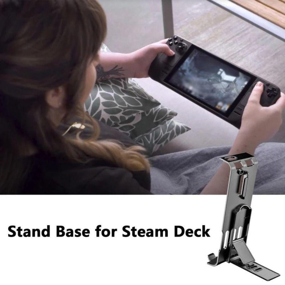 POPULAR Populer Console Stand Portable Repair Parts Base Back Bracket Untuk Steam Deck