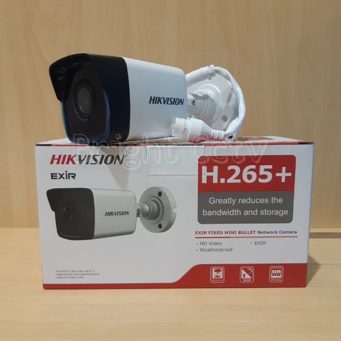 HIKVISION DS-2CD1023G0E-I H.265+ IPCAM IP Camera 2mp CCTV Wifi Outdoor