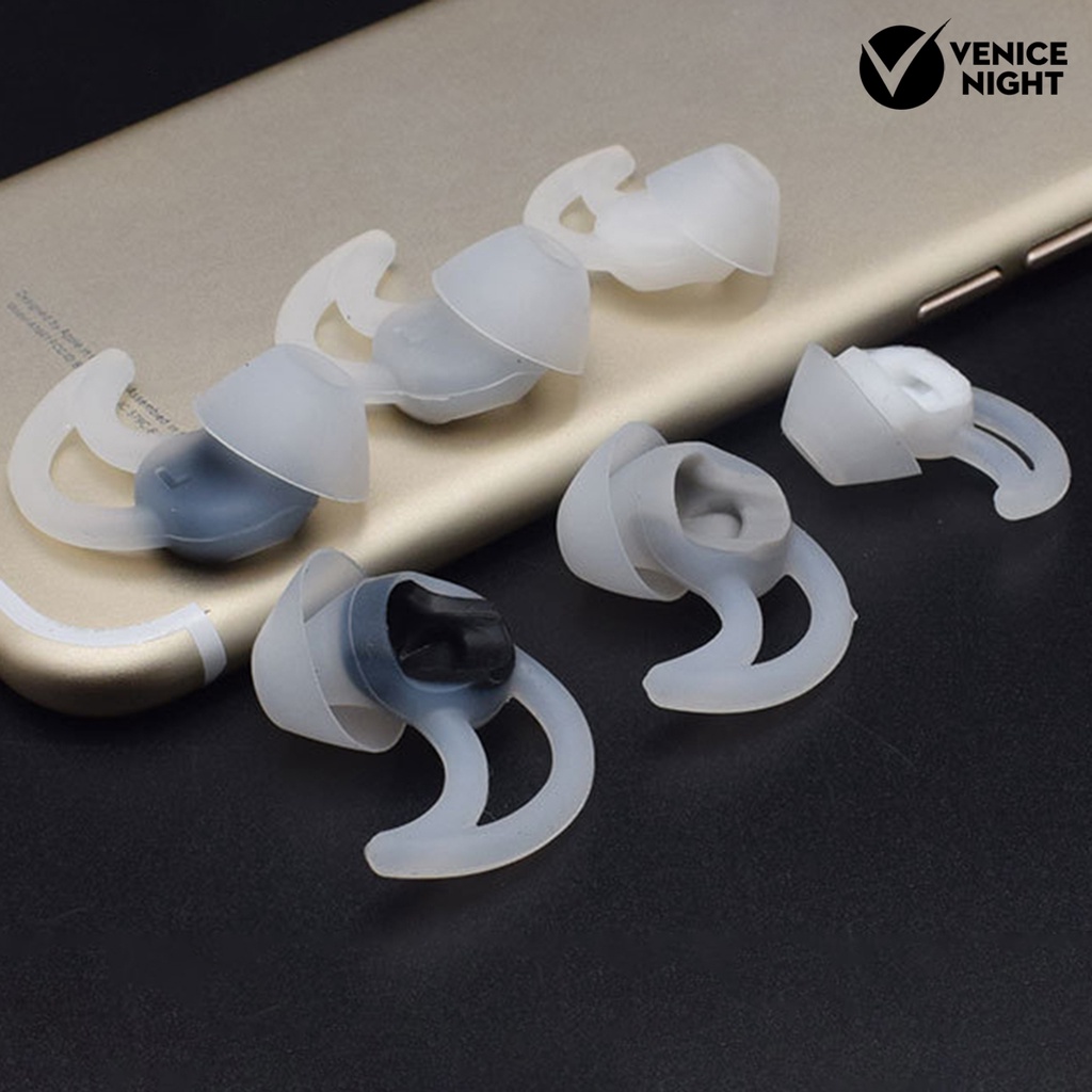 (VNEP) (Berkabel) 6Pcs Silicone In-Ear Earbud Tips Penutup Pelindung untuk BOSE Soundsport QC20 QC20i IE2 IE3